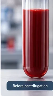 Whole blood before centrifugation